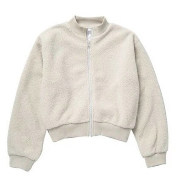 Z By Zella Girl Teddy Faux Fur Bomber Jacket - Picture 1 of 7